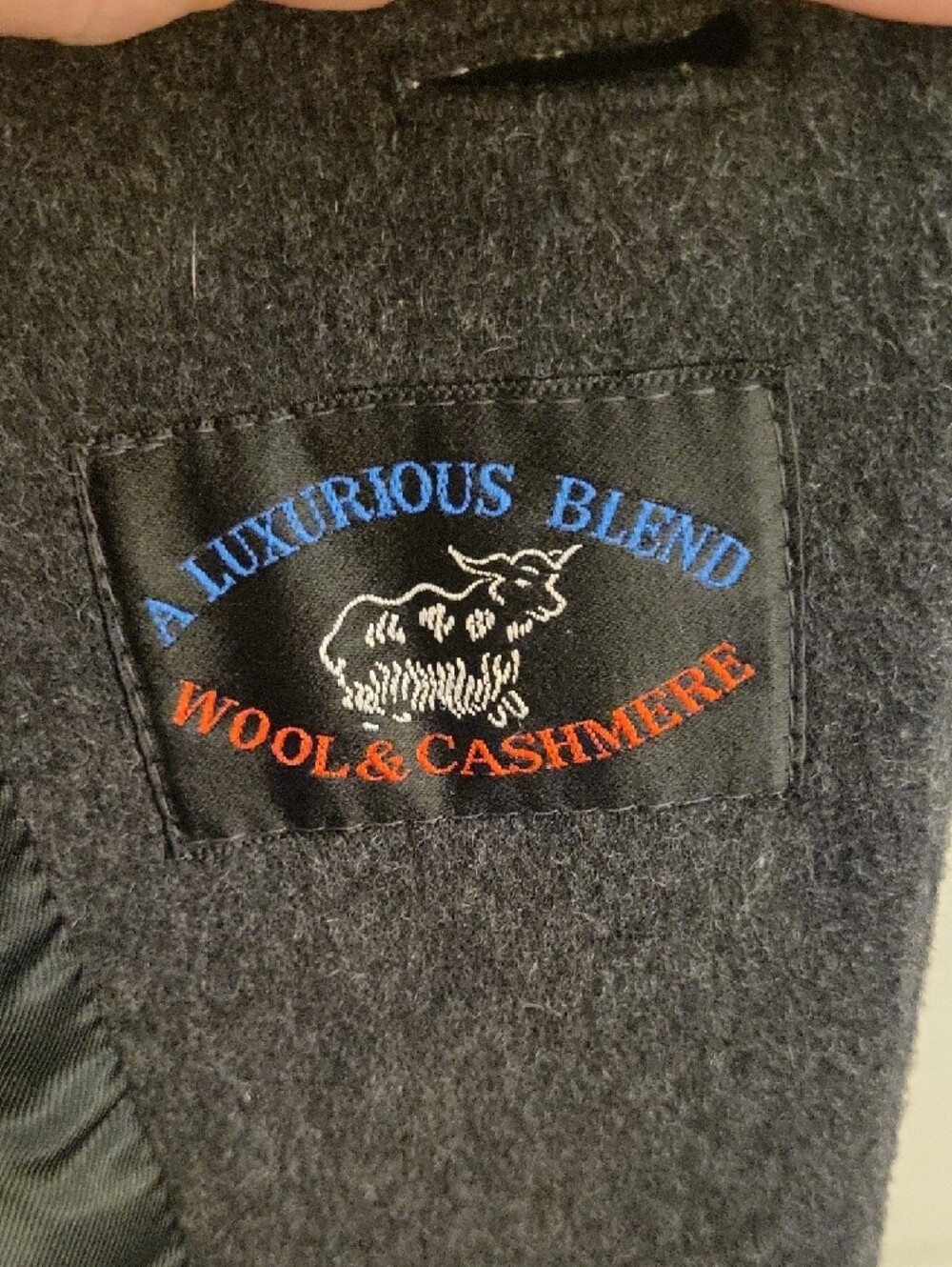 Men's Black Overcoat - Classic Long Wool Coat - Picture 2 of 5